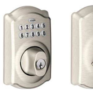 Schlage BE365VCAM619 Camelot Keypad Deadbolt - Satin Nickel